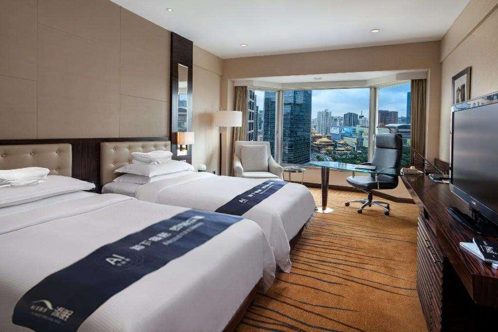 The Kunlun Jing An Hotell Shanghai Rom bilde
